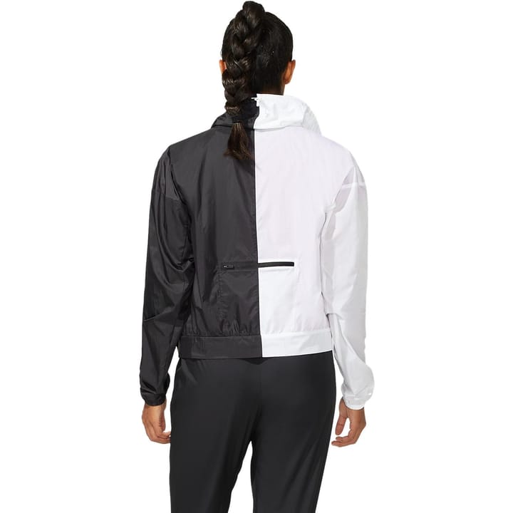 Women's SMSB Run Jacket Performance Black/Brilliant Wh Asics