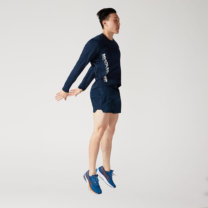 Asics Men's SMSB Run LS Top French Blue/Reborn Blue Asics