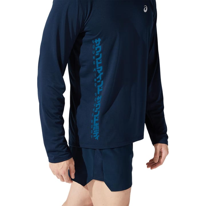Asics Men's SMSB Run LS Top French Blue/Reborn Blue Asics