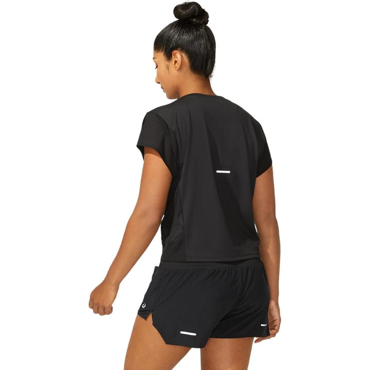 Asics Women's SMSB Run SS Top Performance Black/Graphite Gre Asics