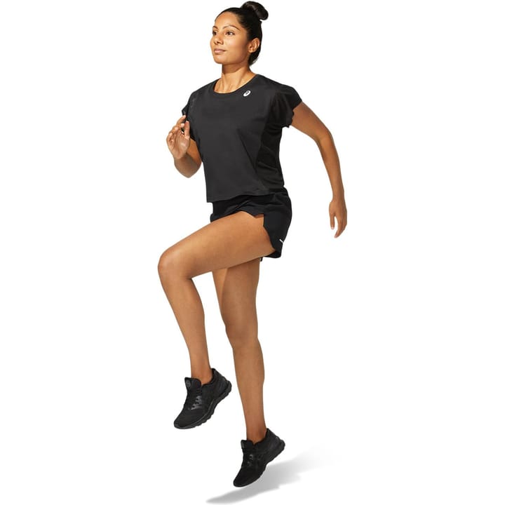 Asics Women's SMSB Run SS Top Performance Black/Graphite Gre Asics