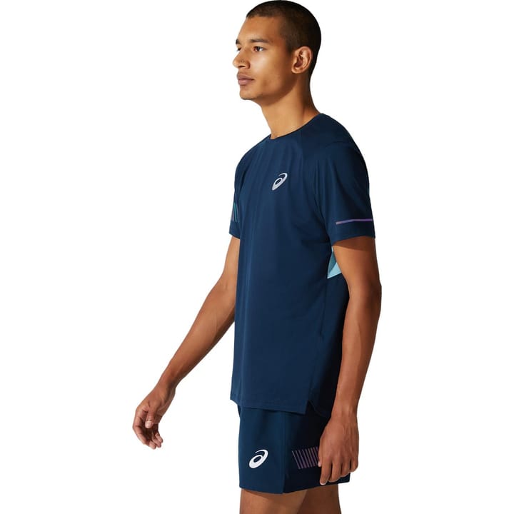 Asics Men's Visibility SS Top French Blue/Smoke Blue Asics Asics Men's Visibility SS Top French Blue/Smoke Blue Asics