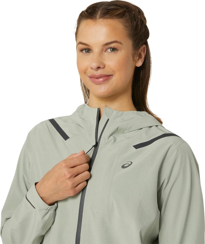 Women's Accelerate Waterproof 2.0 Jacket Olive Grey Asics