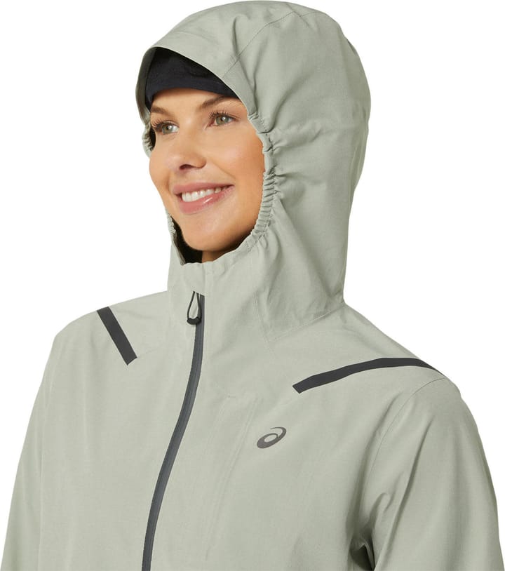 Women's Accelerate Waterproof 2.0 Jacket Olive Grey Asics