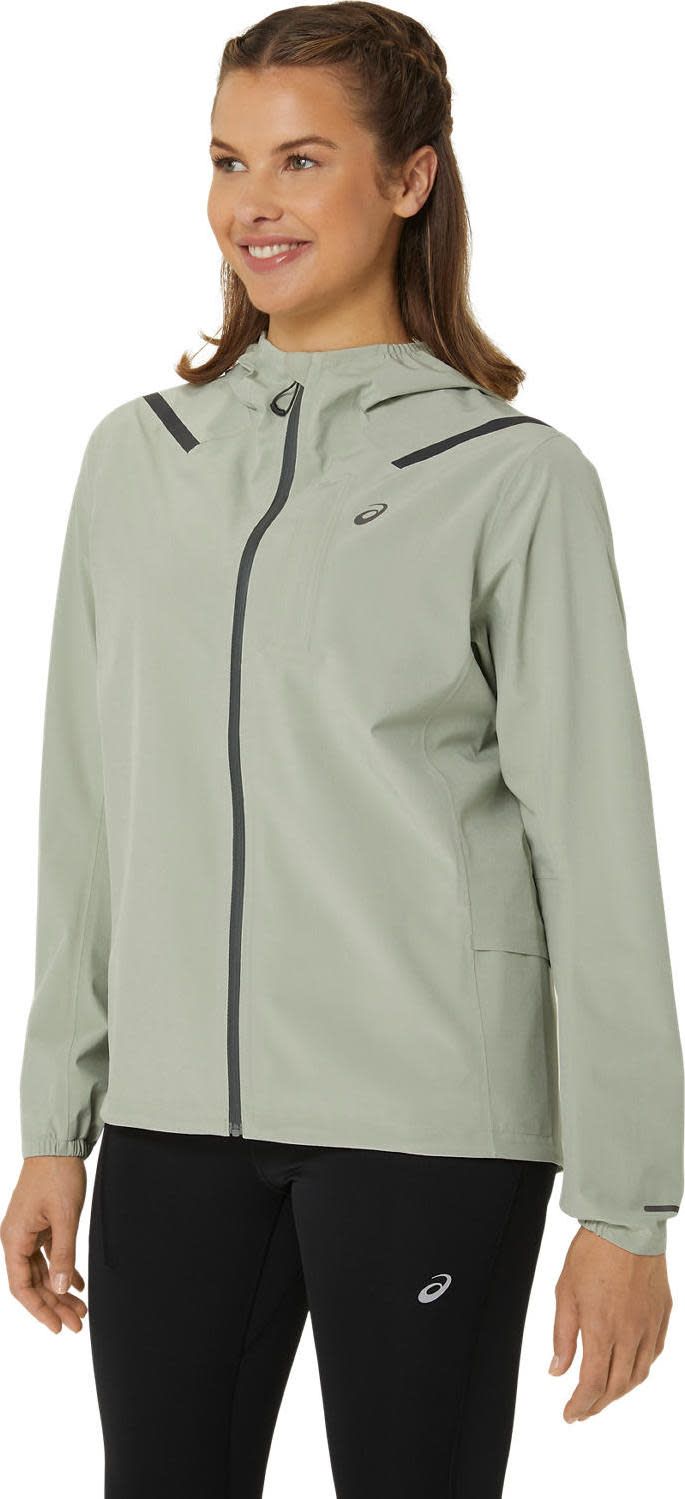 Women's Accelerate Waterproof 2.0 Jacket Olive Grey Asics