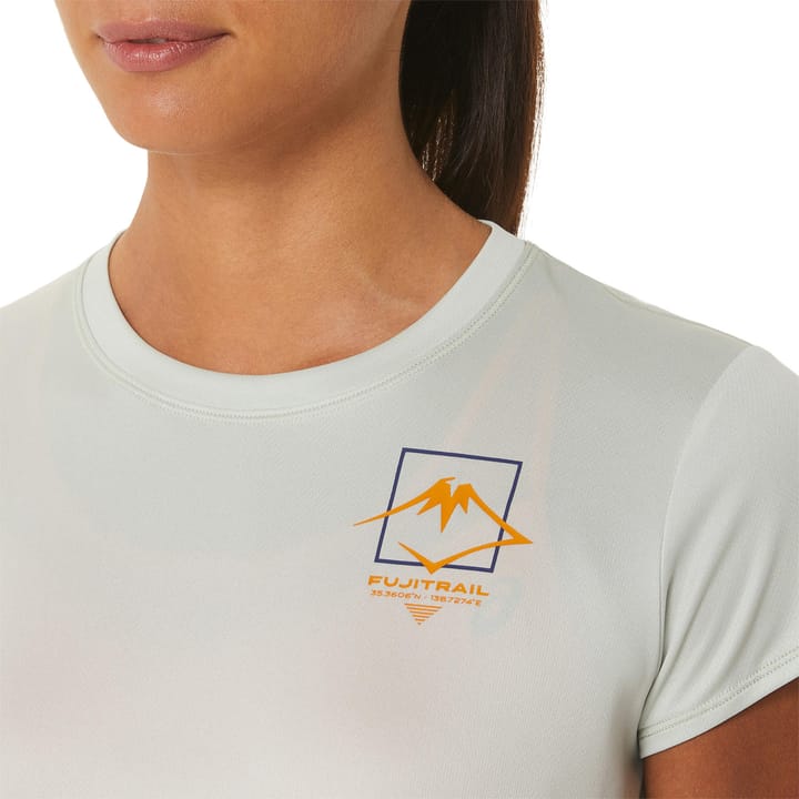 Women's Fujitrail Logo Short Sleeve Top Light Sage Asics