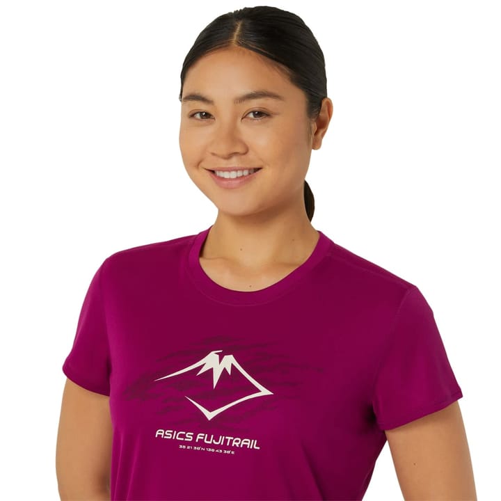 Asics Women's Fujitrail Logo SS Top Blackberry Asics