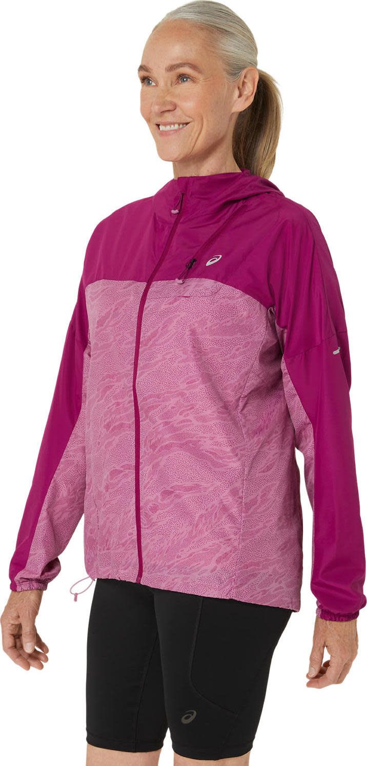 Asics Women's Fujitrail Packable Windbreaker Soft Berry/Blackberry Asics