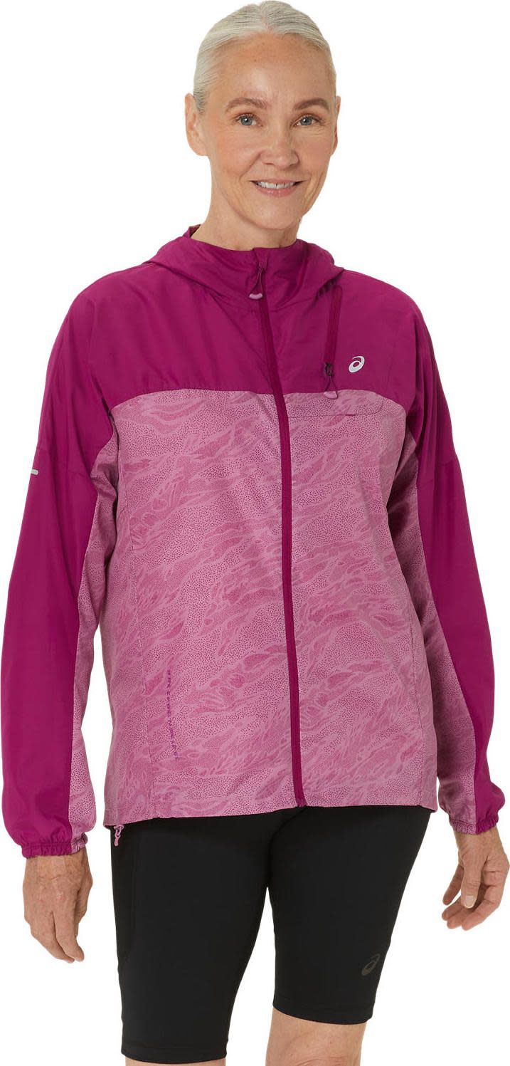 Asics Women's Fujitrail Packable Windbreaker Soft Berry/Blackberry Asics