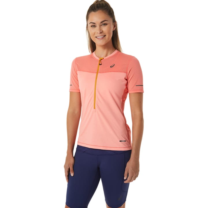 Women's Fujitrail Short Sleeve Top Papaya/Guava Asics