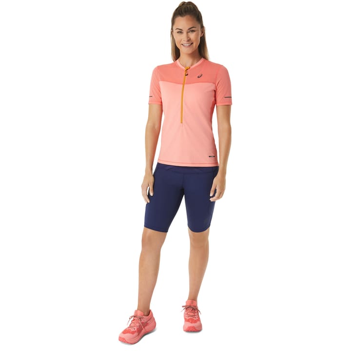 Women's Fujitrail Short Sleeve Top Papaya/Guava Asics