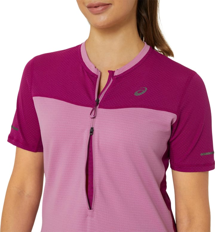 Women's Fujitrail Short Sleeve Top Soft Berry/Blackberry Asics