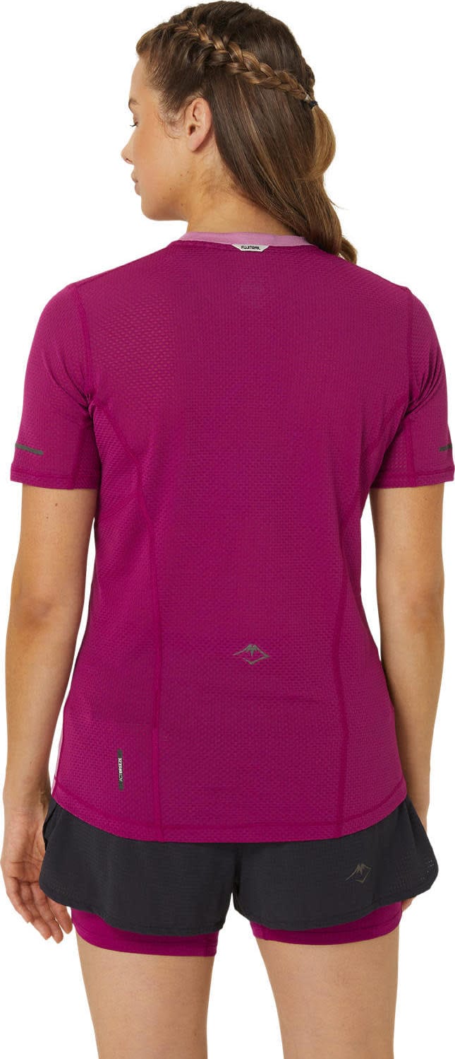 Asics Women's Fujitrail Short Sleeve Top Soft Berry/Blackberry Asics