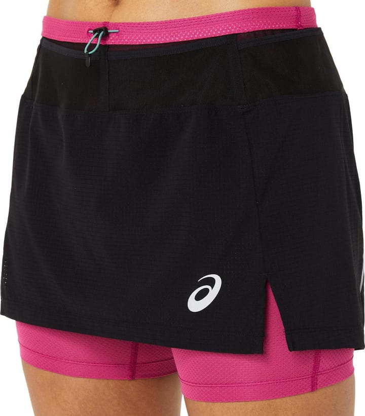 Asics Women's Fujitrail Skort Performance Black/Fuchsia Red Asics