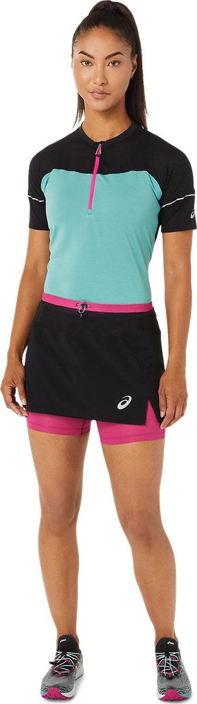 Asics Women's Fujitrail Skort Performance Black/Fuchsia Red Asics
