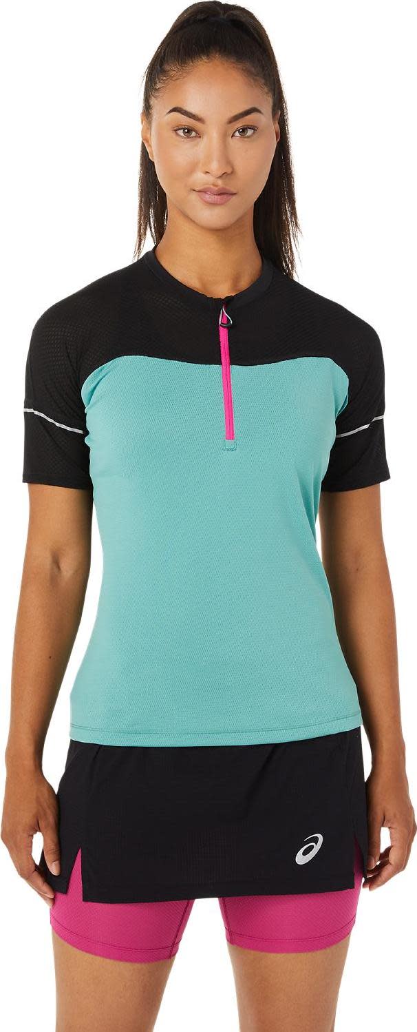 Asics Women's Fujitrail Top Sage/Performance Black Asics