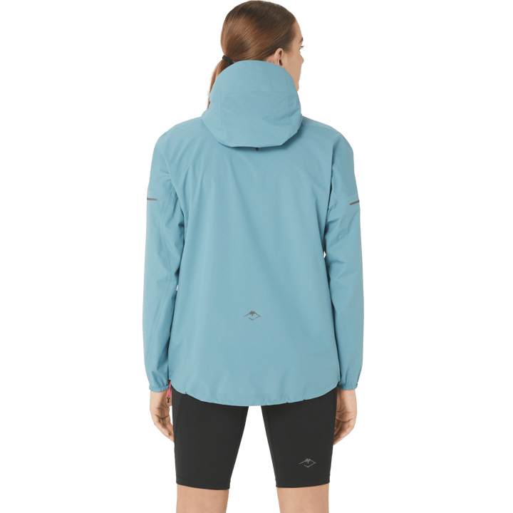 Women's Fujitrail Waterproof Jacket Gris Blue Asics