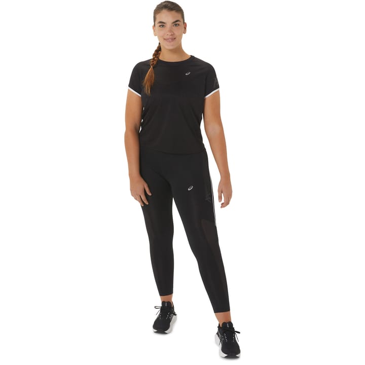 Asics Women's Icon Short Sleeve Top Performance Black Asics