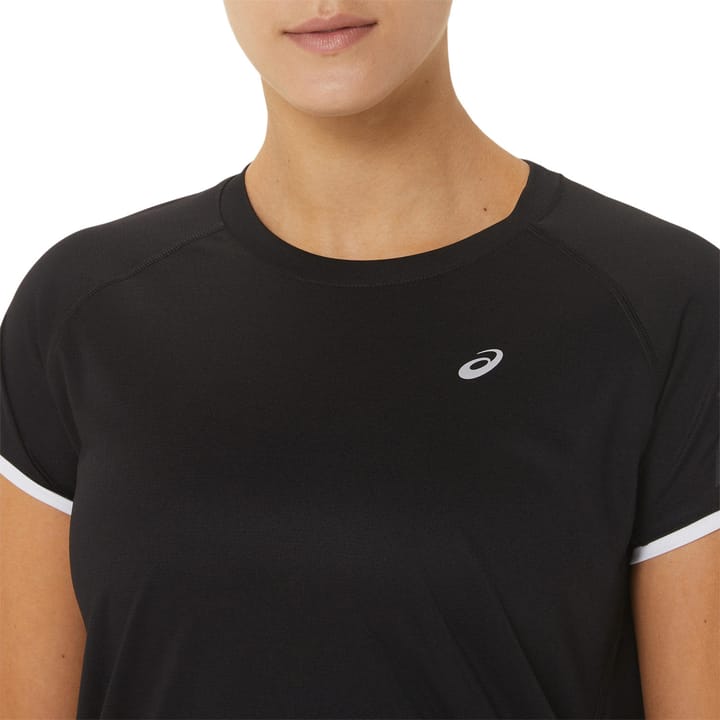 Asics Women's Icon Short Sleeve Top Performance Black Asics