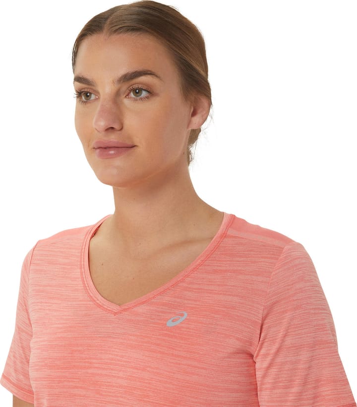 Asics Women's Race V-Neck SS Top Papaya/Guava Asics