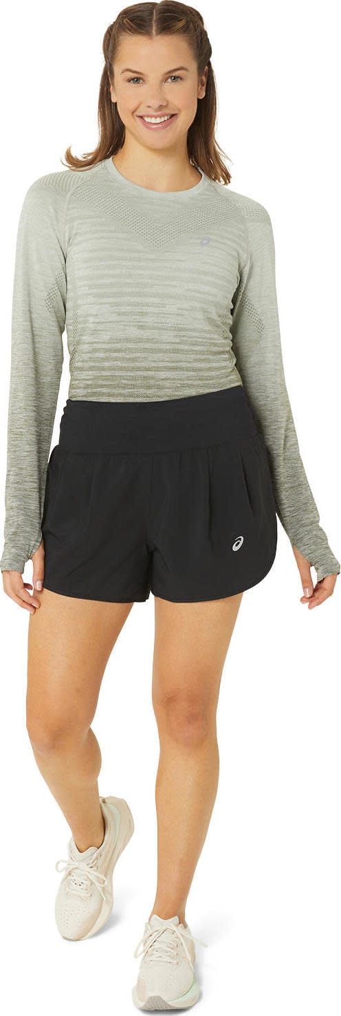 Asics Women's Road 3.5in Short Performance Black Asics