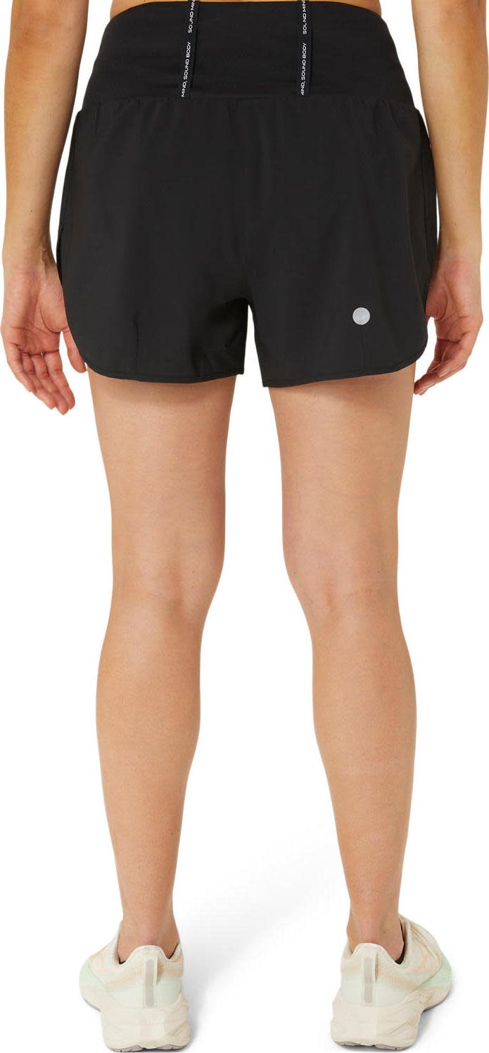 Asics Women's Road 3.5in Short Performance Black Asics