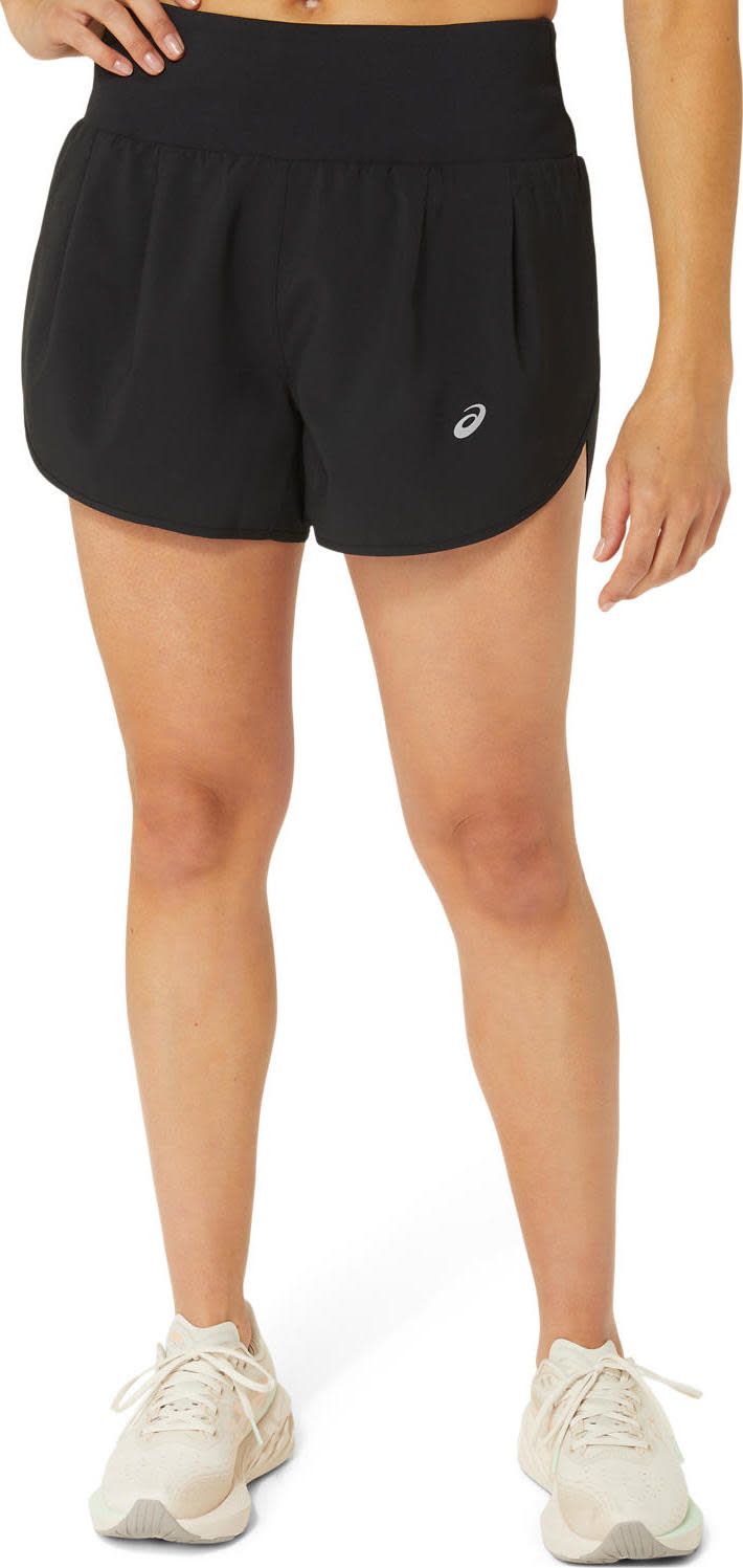 Asics Women's Road 3.5in Short Performance Black Asics