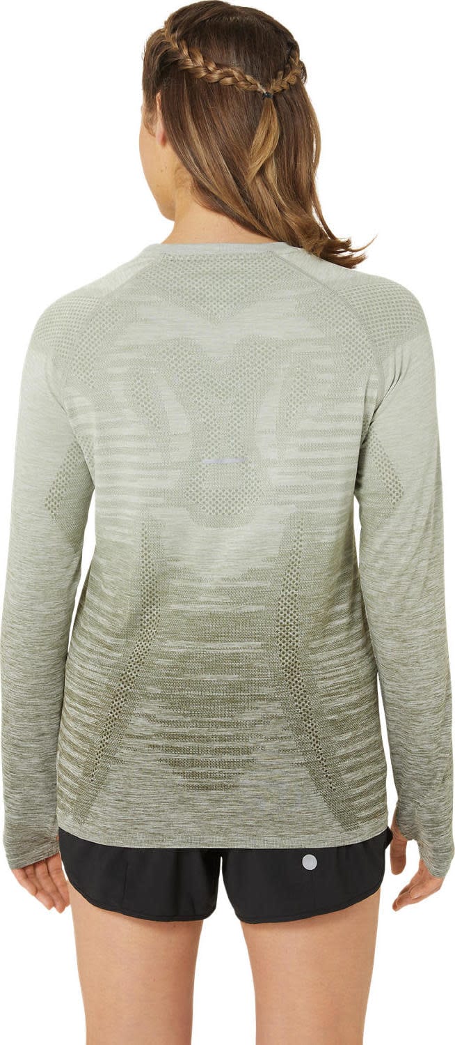 Women's Seamless LS Top Mantle Green/Olive Grey Asics