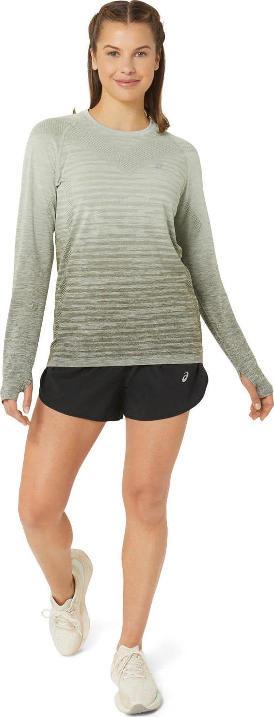 Women's Seamless LS Top Mantle Green/Olive Grey Asics