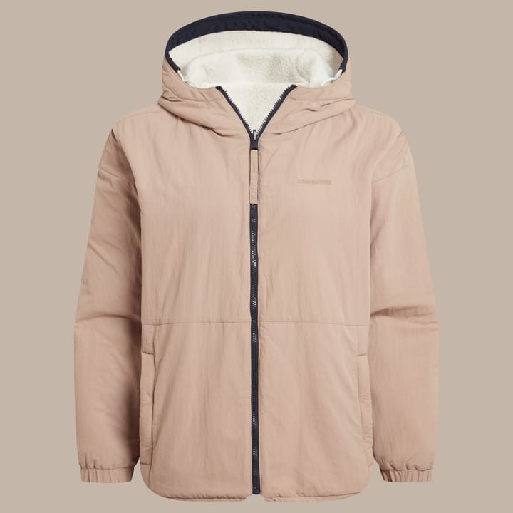 Craghoppers Women's Longlands Reversible Hooded Jacket Ecru / Warm Beige Craghoppers Craghoppers Women's Longlands Reversible Hooded Jacket Ecru / Warm Beige Craghoppers