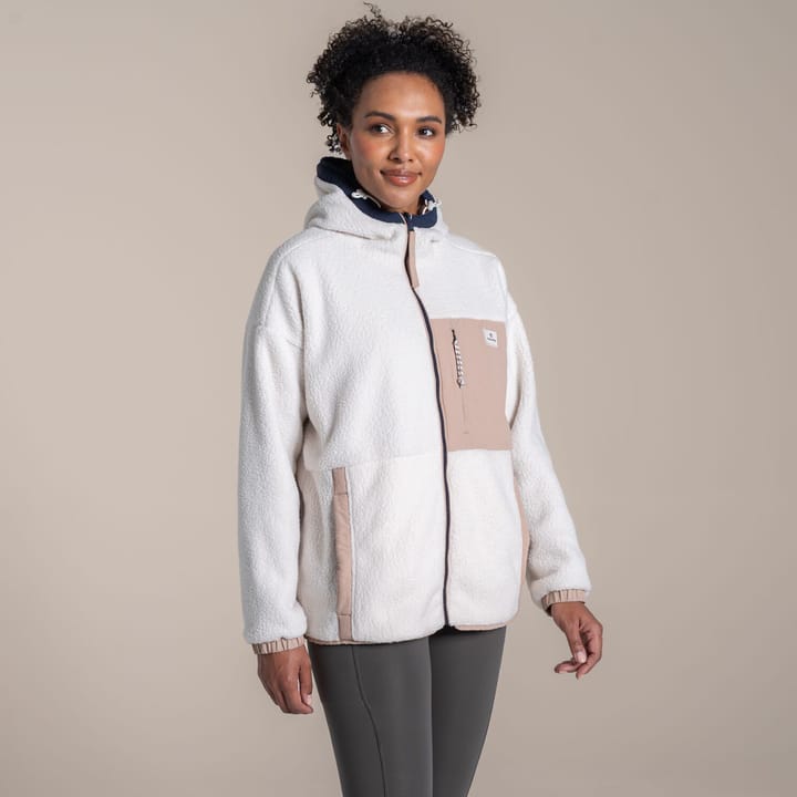 Craghoppers Women's Longlands Reversible Hooded Jacket Ecru / Warm Beige Craghoppers Craghoppers Women's Longlands Reversible Hooded Jacket Ecru / Warm Beige Craghoppers