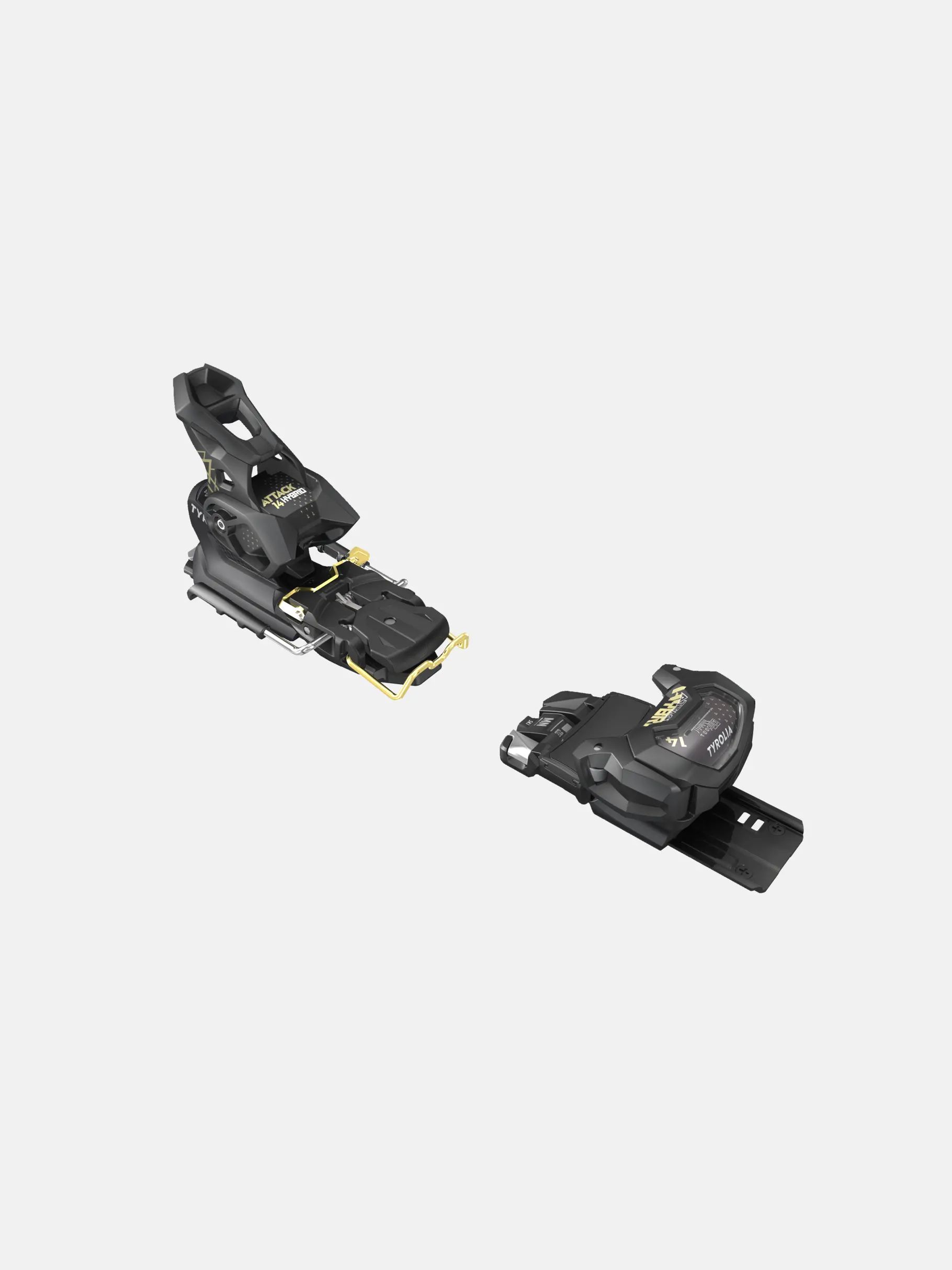 Tyrolia Attack Hybrid 14 Mn/Pt Brake Width: 110 Solid Black/gold