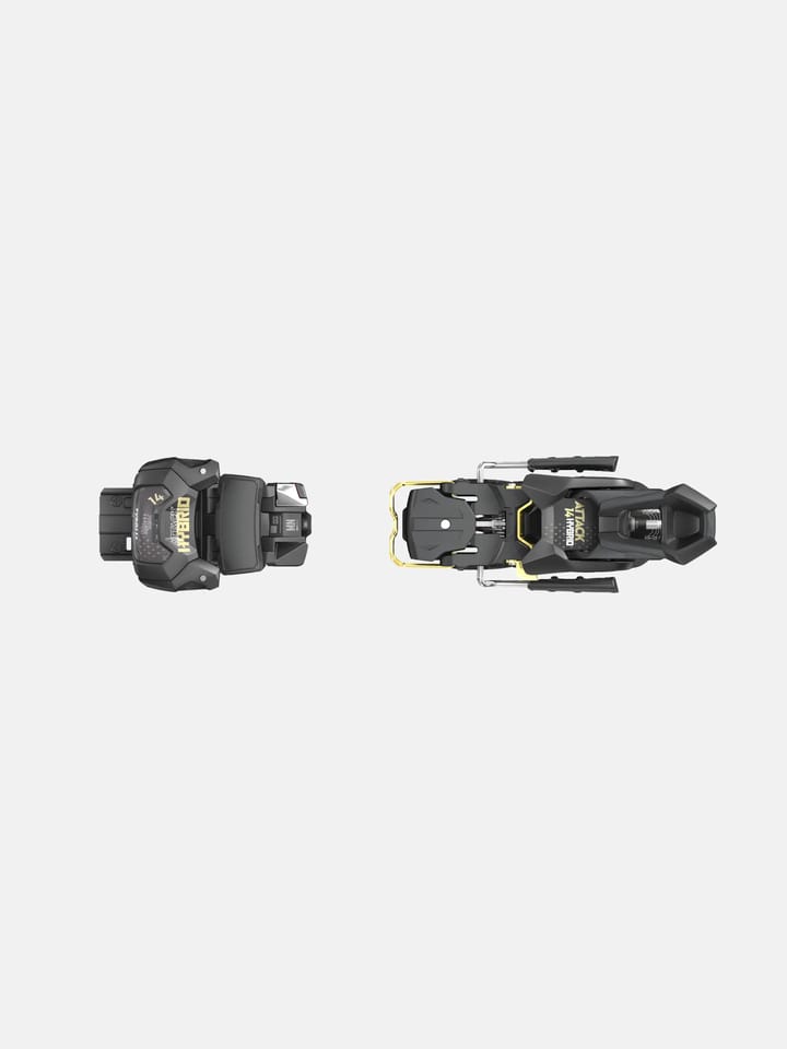 Tyrolia Attack Hybrid 14 Mn/Pt Brake Width: 110 Solid Black/gold Tyrolia Tyrolia Attack Hybrid 14 Mn/Pt Brake Width: 110 Solid Black/gold Tyrolia