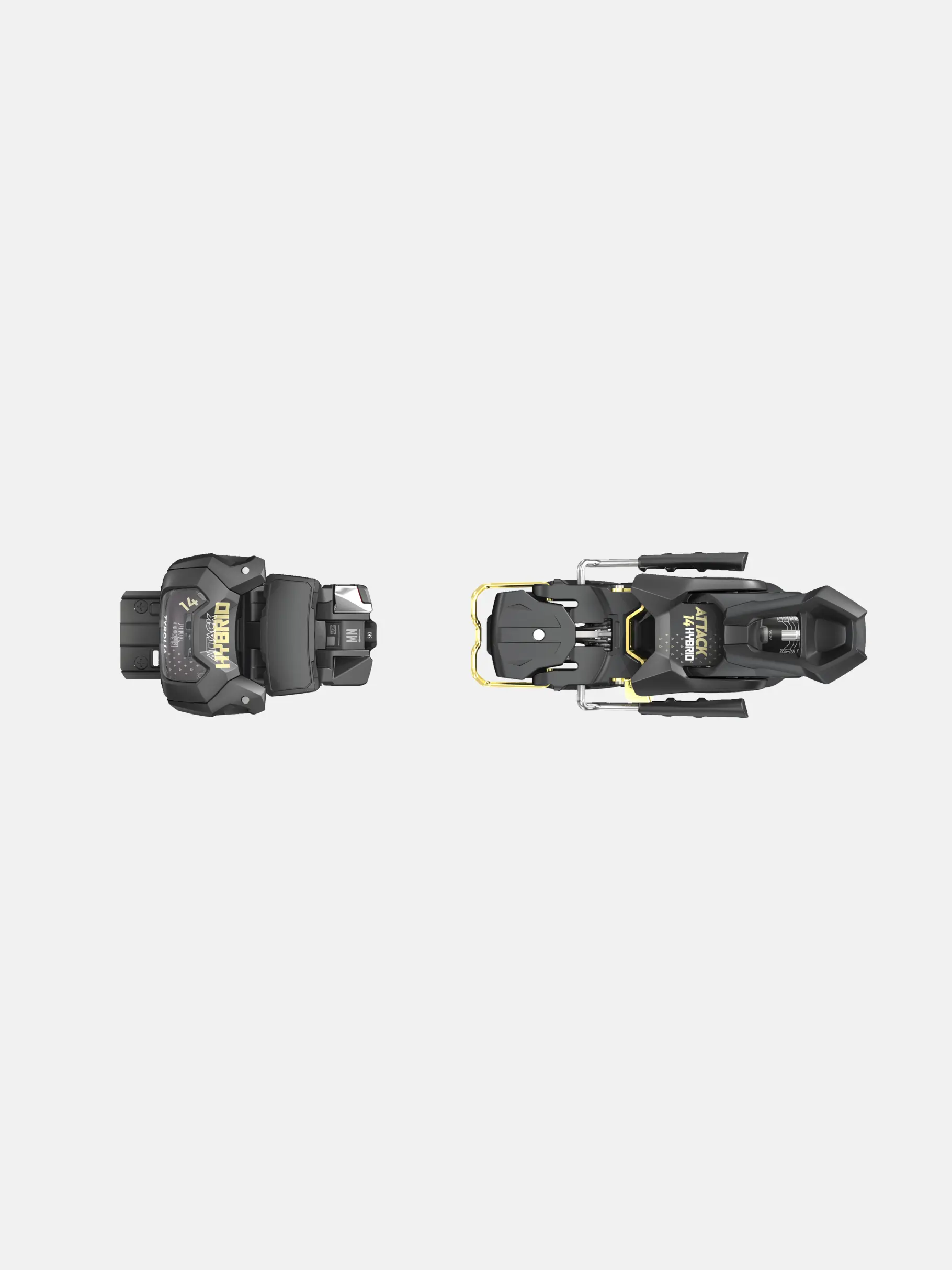 Tyrolia Attack Hybrid 14 MN/PT Brake Width: 95 Solid Black/gold