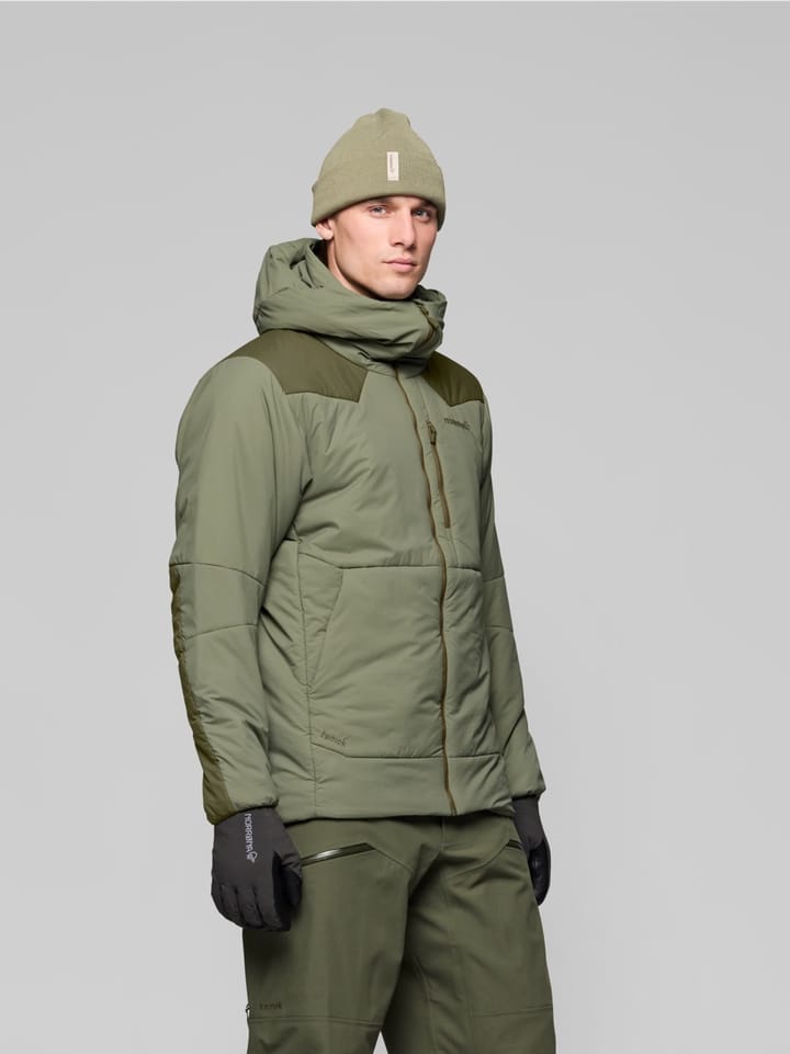 Norrøna Tamok Thermo80 Zip Hood M'S Olive Night/deep Lichen Green Norrøna