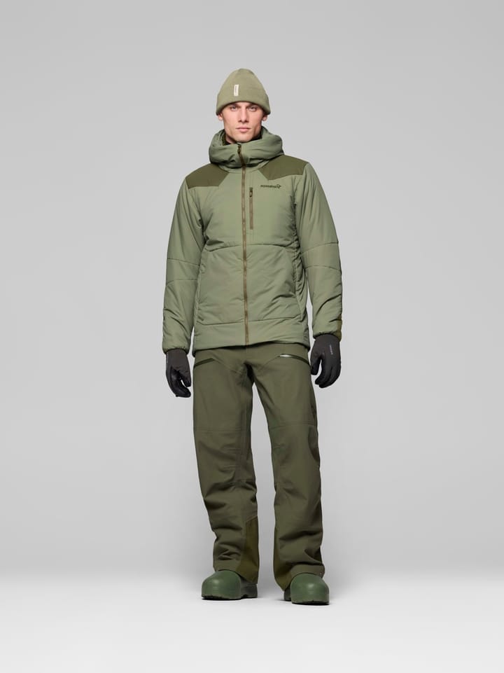 Norrøna Tamok Thermo80 Zip Hood M'S Olive Night/deep Lichen Green Norrøna
