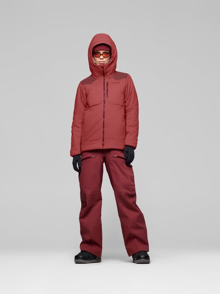 Norrøna Tamok Thermo80 Zip Hood W'S Cowhide/port Norrøna