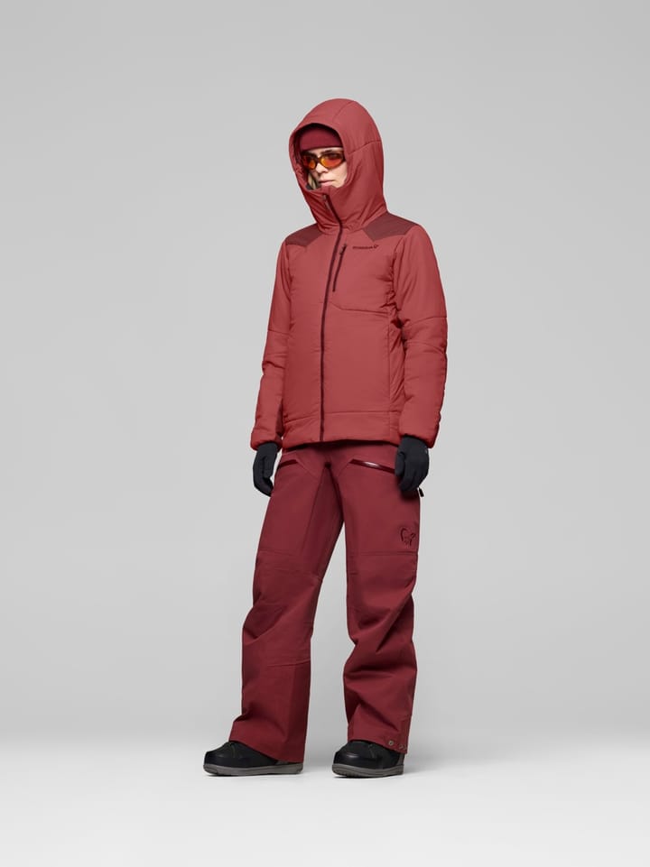 Norrøna Tamok Thermo80 Zip Hood W'S Cowhide/port Norrøna