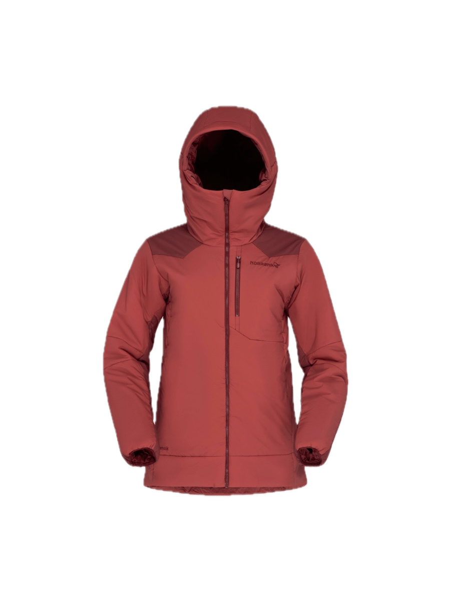 Norrøna Tamok Thermo80 Zip Hood W'S Cowhide/port