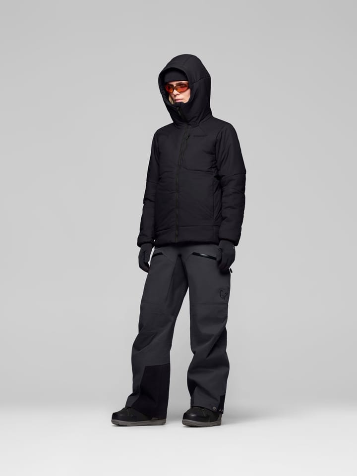 Norrøna Tamok Thermo80 Zip Hood W'S Caviar Black Norrøna
