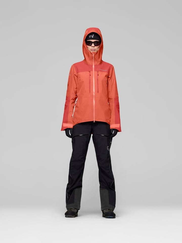 Norrøna Women's Trollveggen GORE-TEX Pro Light Jacket Deep Sea Coral/baked Apple Norrøna