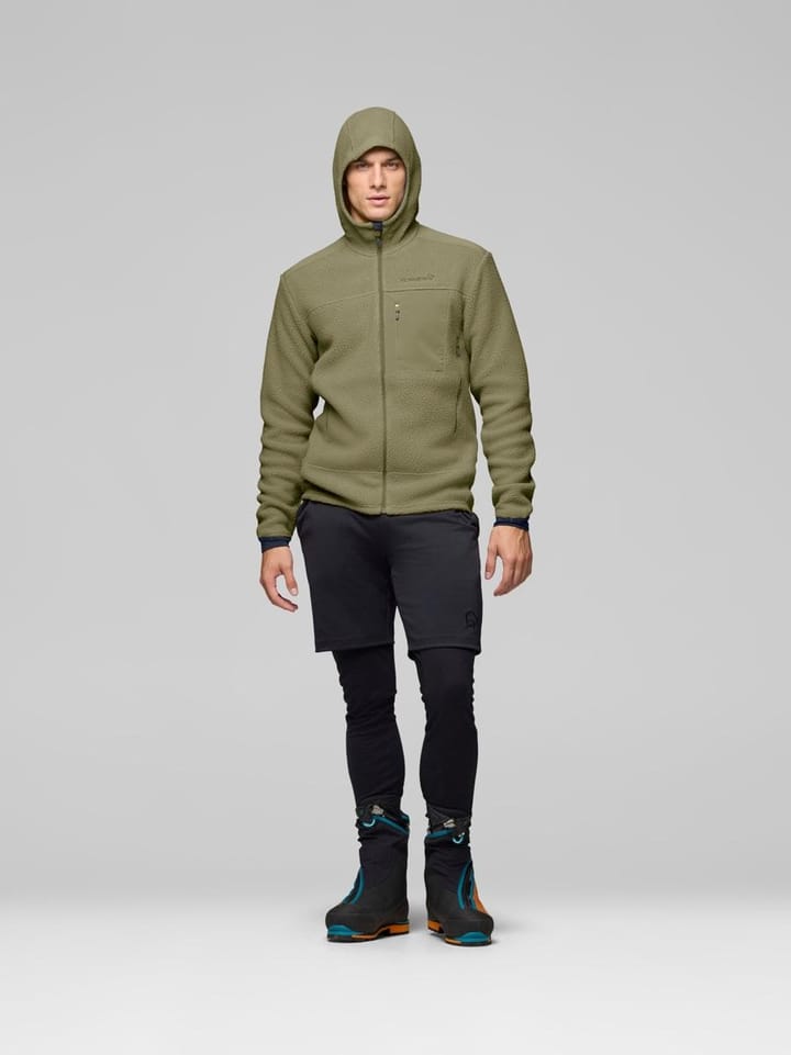 Norrøna Men's Trollveggen Warm3 Zip Hood Deep Lichen Green Norrøna