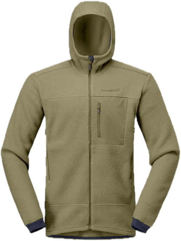 Norrøna Men's Trollveggen Warm3 Zip Hood Deep Lichen Green