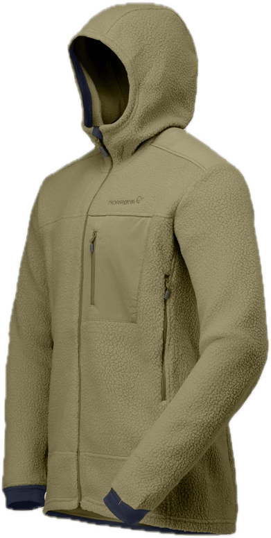 Norrøna Men's Trollveggen Warm3 Zip Hood Deep Lichen Green Norrøna