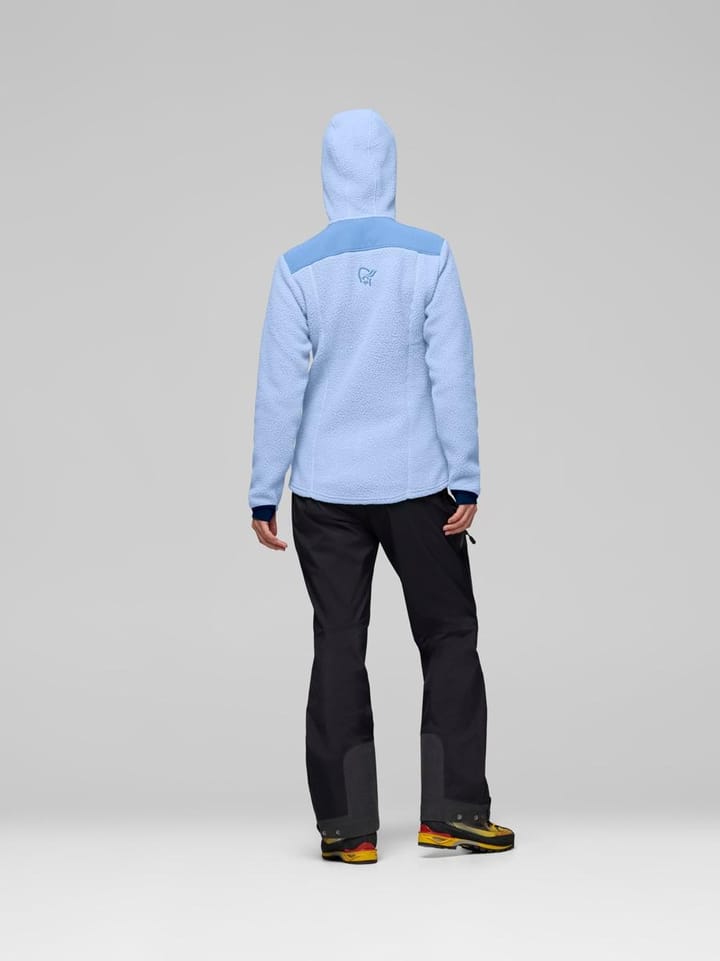 Norrøna Women's Trollveggen Warm3 Zip Hood Cashmere Blue/allure Norrøna