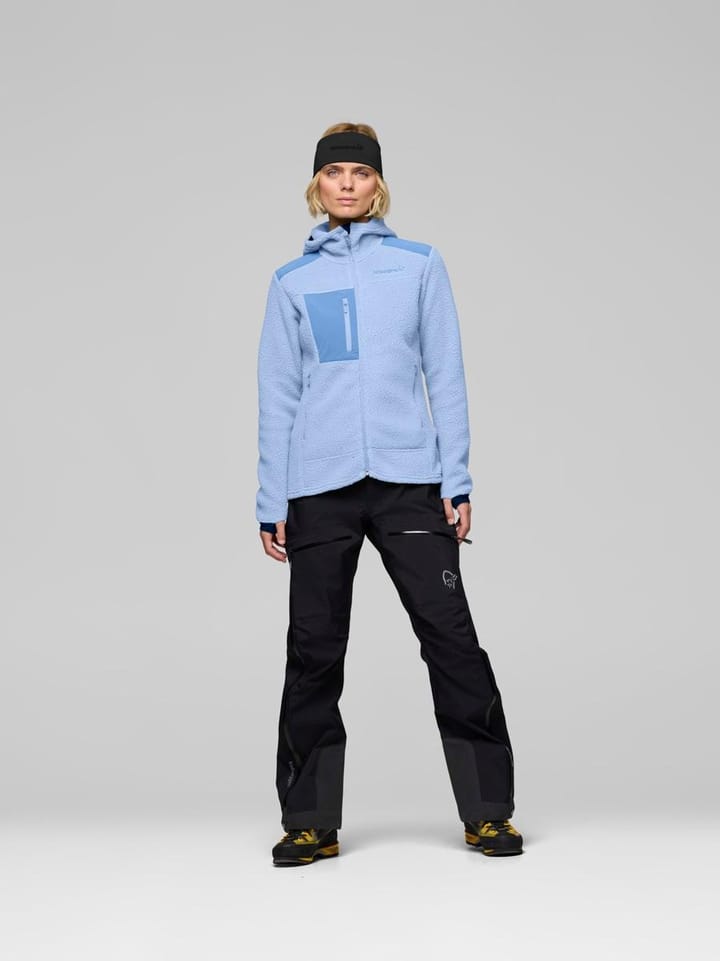 Norrøna Women's Trollveggen Warm3 Zip Hood Cashmere Blue/allure Norrøna