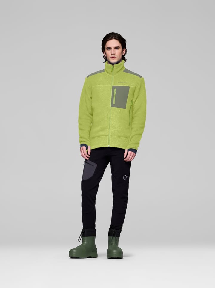 Norrøna Men's Trollveggen Warm3 Jacket Dark Citron/deep Lichen Green Norrøna