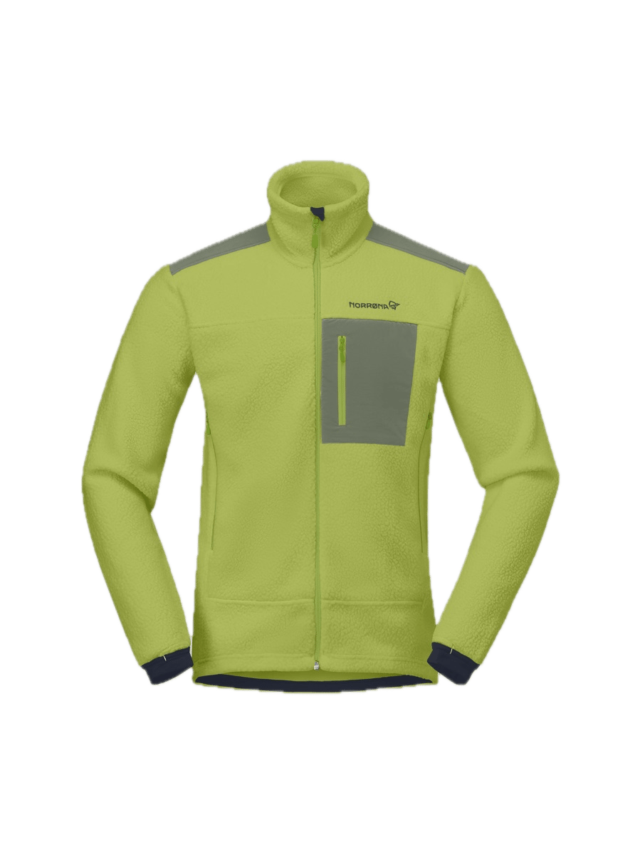 Norrøna Men's Trollveggen Warm3 Jacket Dark Citron/deep Lichen Green