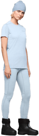 Norrøna Women's Falketind EqualiserUll T-shirt Cashmere Blue Norrøna