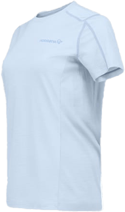 Norrøna Women's Falketind EqualiserUll T-shirt Cashmere Blue Norrøna